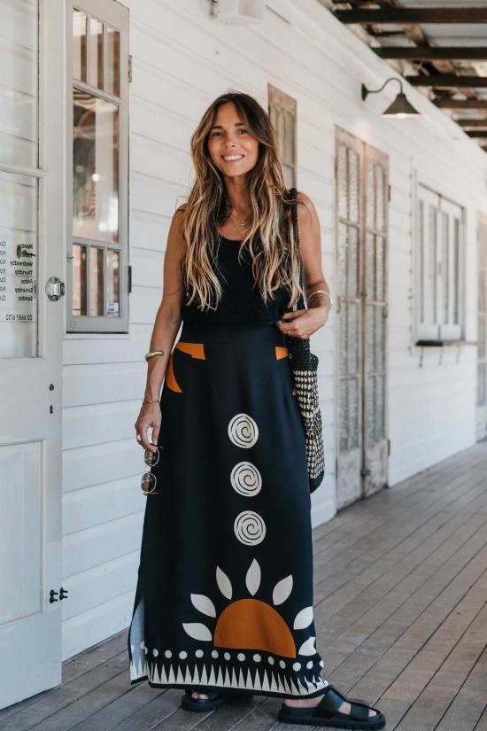  Ottway 롱 스커트 - OTHER BRANDS