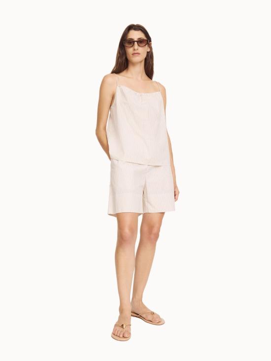  바이말렌비거 블라우스 말렌 비르거 라닐라 탑 다크 샌드 스트라이프 - BY MALENE BIRGER