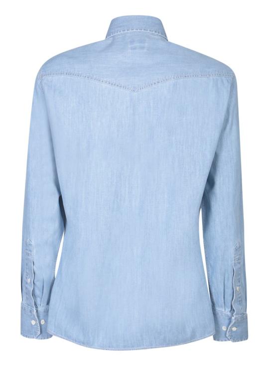 26SS 브루넬로 쿠치넬리 이지 핏 라이트웨이트 데님 셔츠 MH1924008 COW32 DOM - BRUNELLO CUCINELLI