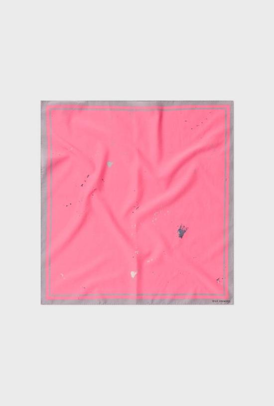  실크 런드리 머플러/스카프 실크 세탁 트윌 스카프 호그 워시 - SILK LAUNDRY