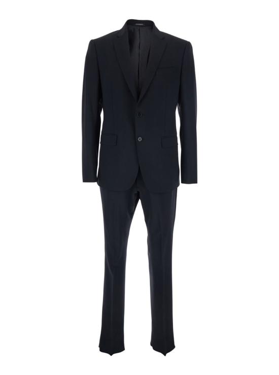  엠포리오 아르마니 수트 자켓 원 브레스트 울 수트 블루