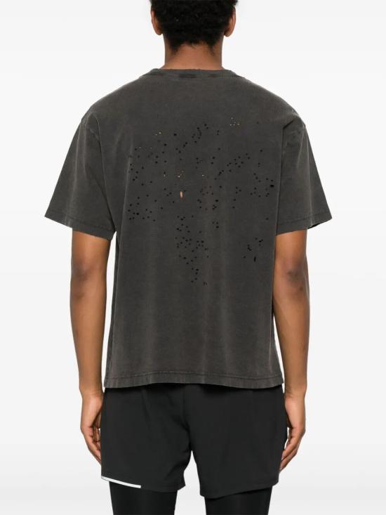 26SS 새티스파이 모스테크 티셔츠 11006 00A04 00A04 AGED BLACK SAC - SATISFY