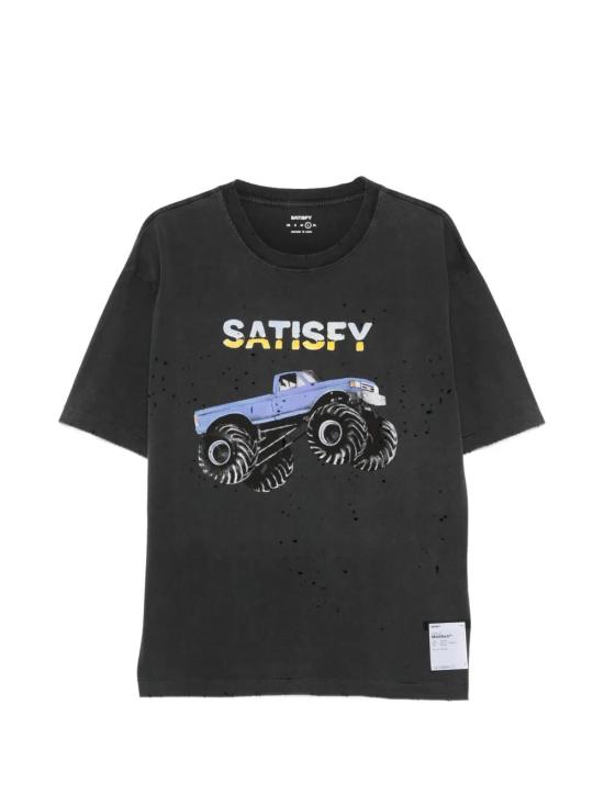 26SS 새티스파이 모스테크 티셔츠 11006 00A21 00A21 AGED BLACK EST5