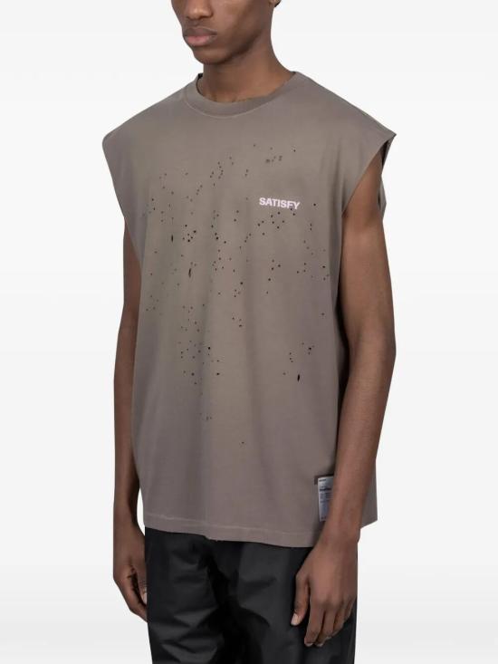 26SS 새티스파이 모스테크 머슬 티셔츠 11005 91E02 91E02 SUN BLEACHED FALCON SAB - SATISFY