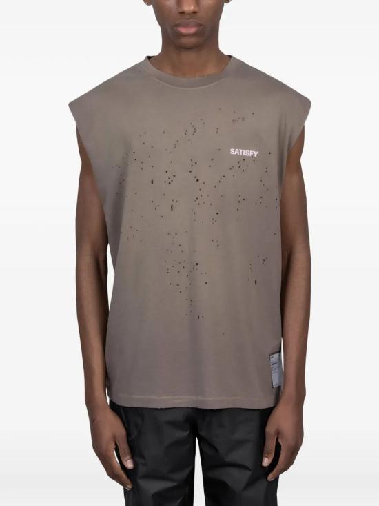 26SS 새티스파이 모스테크 머슬 티셔츠 11005 91E02 91E02 SUN BLEACHED FALCON SAB