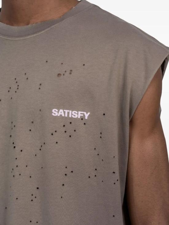 26SS 새티스파이 모스테크 머슬 티셔츠 11005 91E02 91E02 SUN BLEACHED FALCON SAB - SATISFY