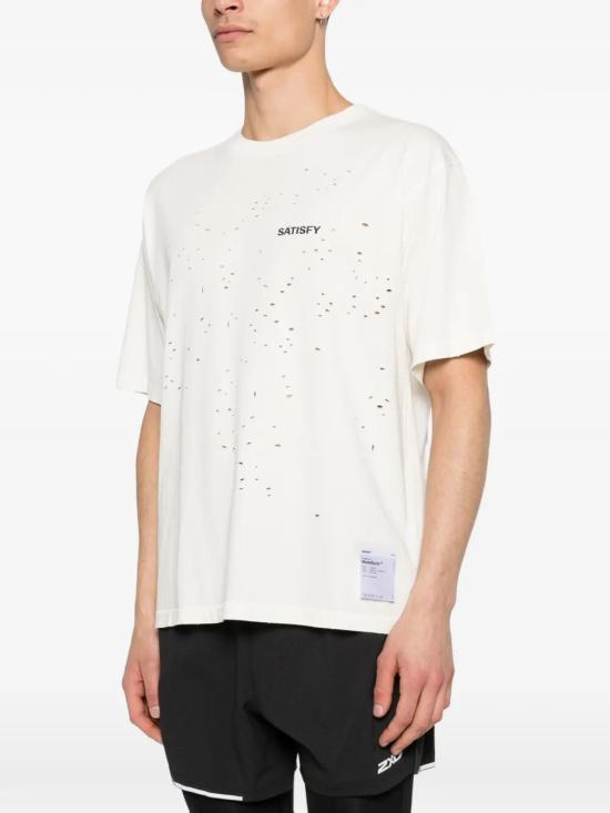 26SS 새티스파이 모스테크 티셔츠 11006 12A02 12A02 AGED ECRU - SATISFY