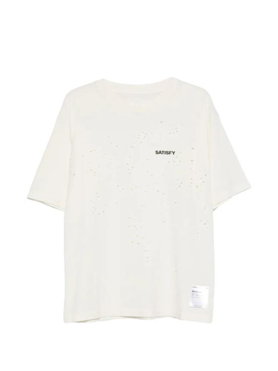 26SS 새티스파이 모스테크 티셔츠 11006 12A02 12A02 AGED ECRU