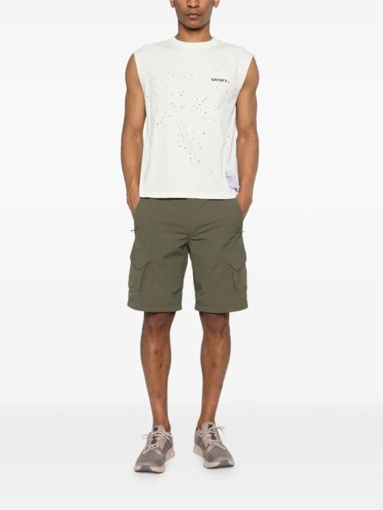 26SS 새티스파이 모스테크 머슬 티셔츠 11005 12A02 12A02 AGED ECRU - SATISFY