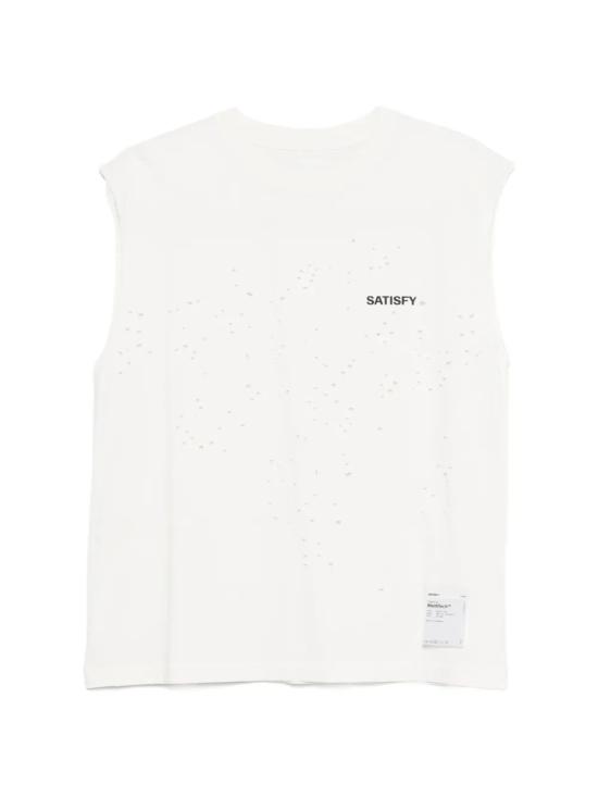 26SS 새티스파이 모스테크 머슬 티셔츠 11005 12A02 12A02 AGED ECRU