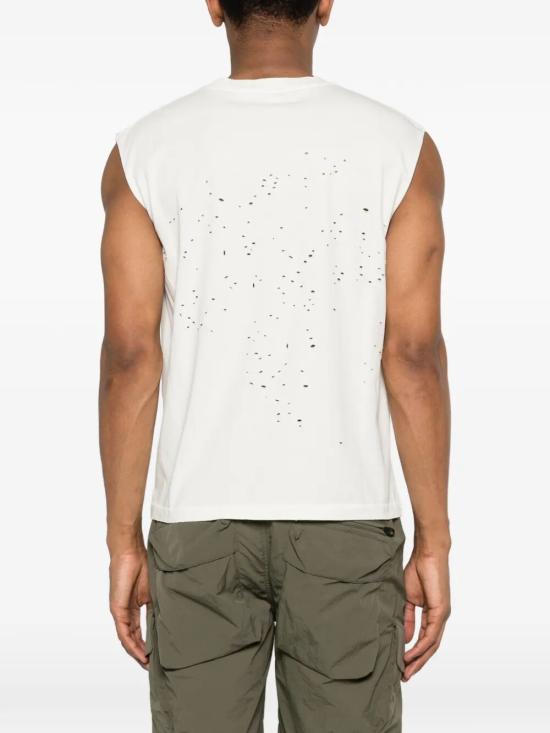 26SS 새티스파이 모스테크 머슬 티셔츠 11005 12A02 12A02 AGED ECRU - SATISFY