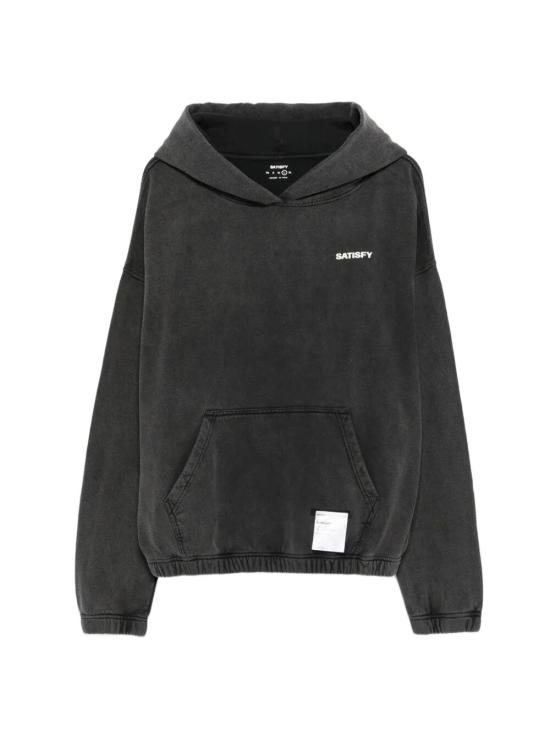 26SS 새티스파이 후드 티셔츠 11046 00A02 00A02 AGED BLACK SAB