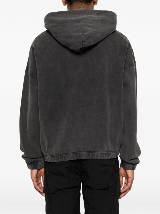 26SS 새티스파이 후드 티셔츠 11046 00A02 00A02 AGED BLACK SAB - SATISFY