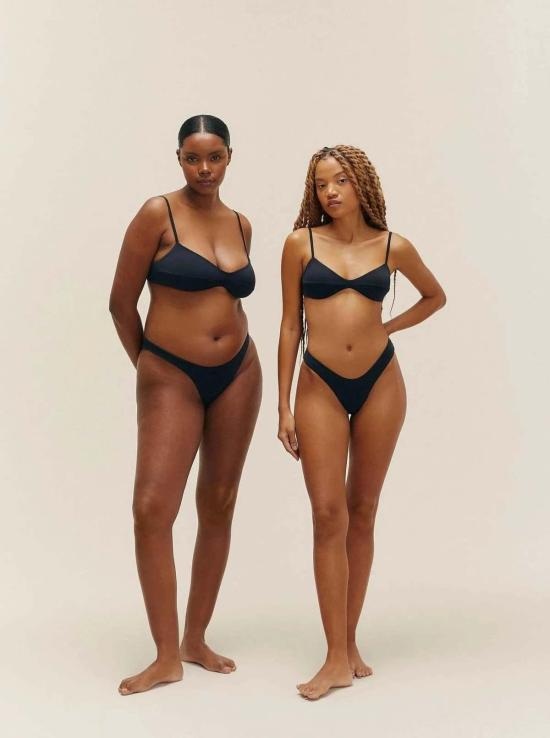  하이트 비키니 수영복 헤이트 모니카 비키니 탑 블랙 - HAIGHT