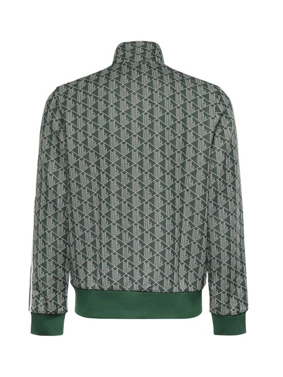 26SS 라코스테 모노그램 집업 스웨트셔츠 SH1368 D1R Green - LACOSTE