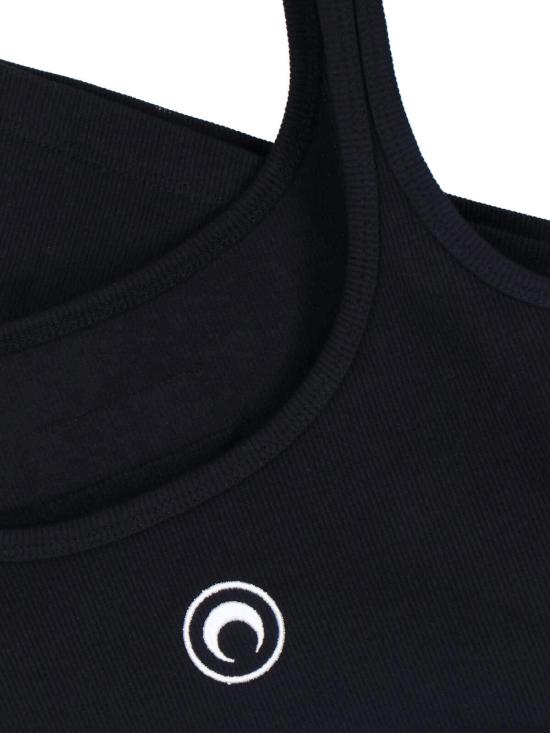  마린세르 민소매 티셔츠 마린 세르 문 탱크탑 블랙 - MARINE SERRE