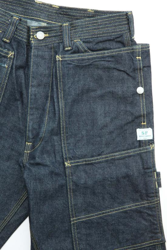  사사프라스 데님 팬츠 가을 낙엽 터프 팬츠 - SASSAFRAS