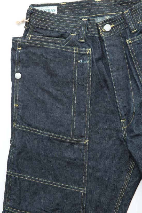  사사프라스 데님 팬츠 가을 낙엽 터프 팬츠 - SASSAFRAS