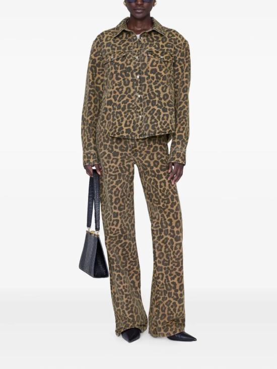 26SS 애니빙 셔츠 A0712096MTL59 LEOPARD BROWN - ANINE BING