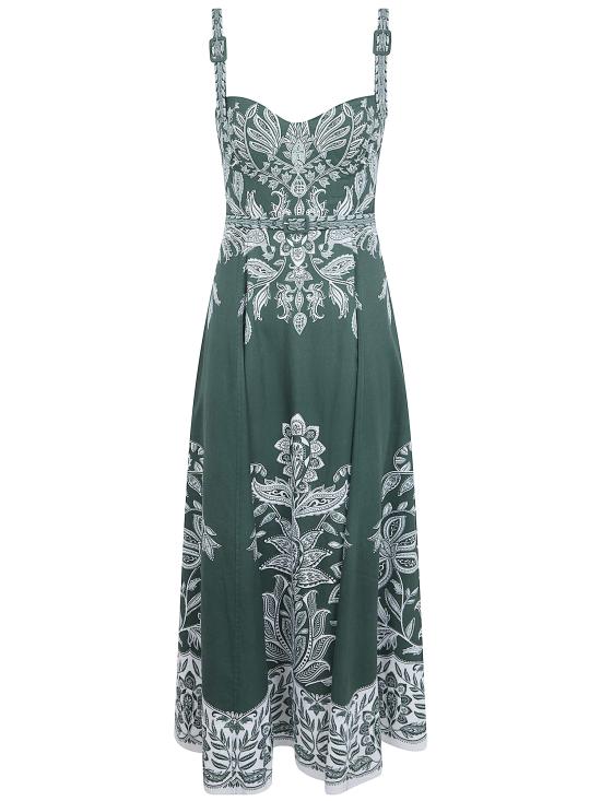 26SS 팜 리오 미디 원피스 347772 26061 GREEN