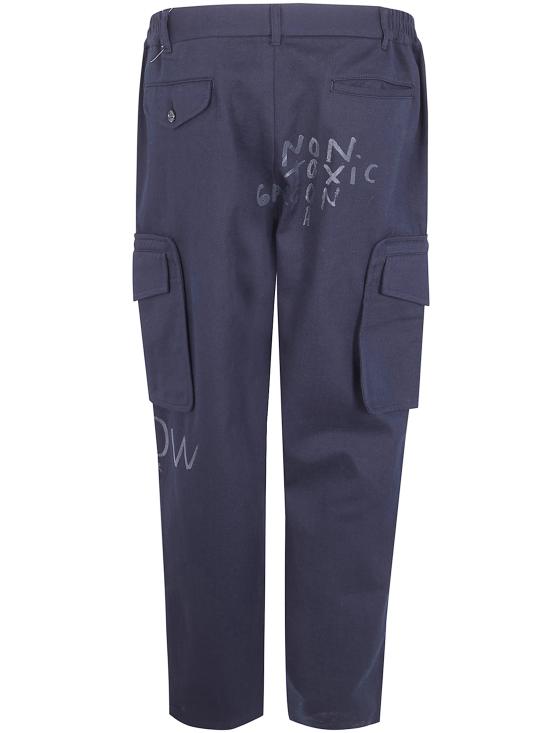 26SS 꼼데가르송 스트레이트 팬츠 FQP503 NAVY BLUE - COMME DES GARCONS