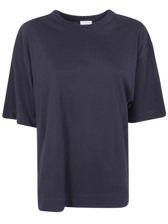 26SS 드리스 반 노튼 반팔 티셔츠 2610111013600 900 BLACK