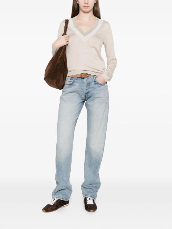 26SS 브루넬로 쿠치넬리 스웨터 M13836722 CWF77 - BRUNELLO CUCINELLI