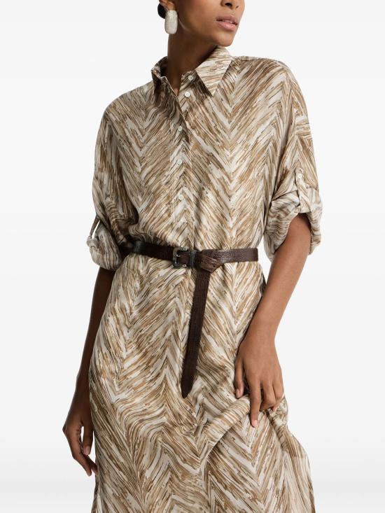 26SS 브루넬로 쿠치넬리 미디 원피스 MQ956AHL71 C001 - BRUNELLO CUCINELLI