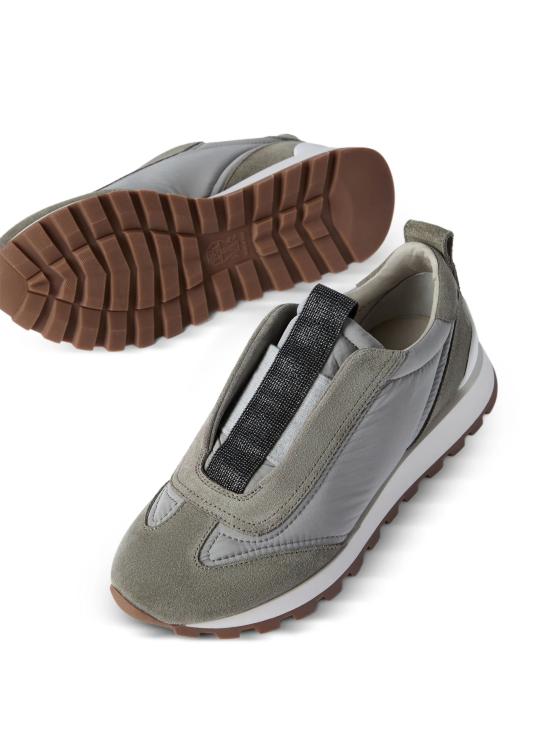 26SS 브루넬로 쿠치넬리 프레셔스 디테일 테크노 패브릭 러너 MZ47G2127 C7550 - BRUNELLO CUCINELLI