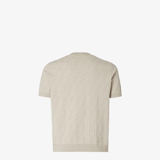 26SS 펜디 반팔 티셔츠 FZX051AU7O F0B9Y GREYCREAM - FENDI