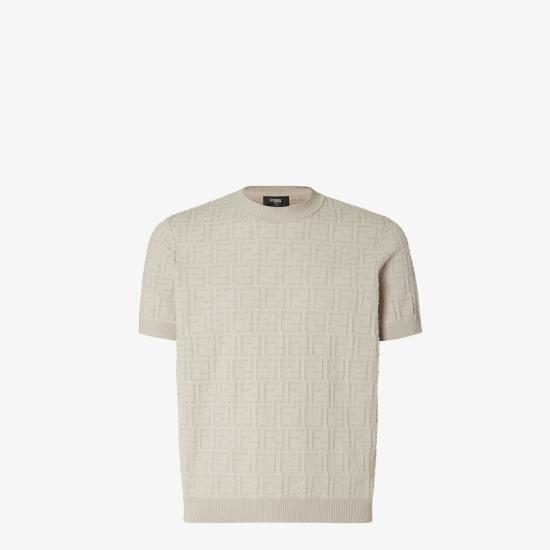 26SS 펜디 반팔 티셔츠 FZX051AU7O F0B9Y GREYCREAM