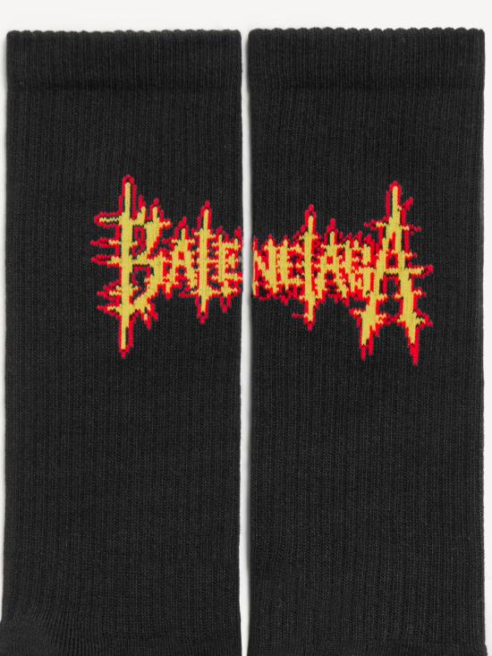 26SS 발렌시아가 양말 8685944F1B5 1075 BLACKYELOW - BALENCIAGA