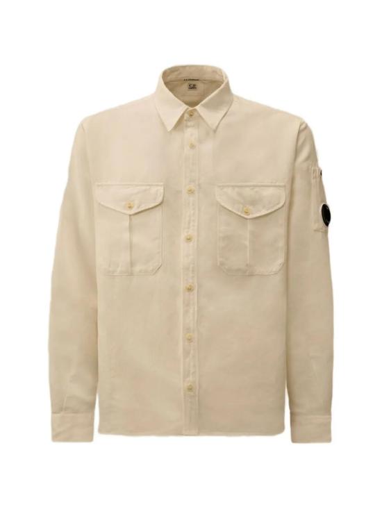 26SS 씨피 컴퍼니 긴팔 셔츠 20CMSH082A110626G 103 GAUZEWHITE - C.P. COMPANY