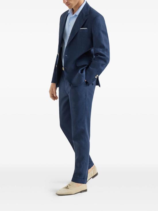 26SS 브루넬로 쿠치넬리 이지 핏 리넨 셔츠 MM6840615 C105 CELESTE - BRUNELLO CUCINELLI