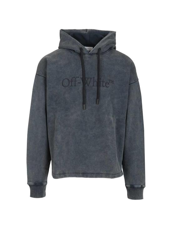 26SS 오프화이트 후드 티셔츠 OMBB12MS26FLE003 4001 NIGHTSKY