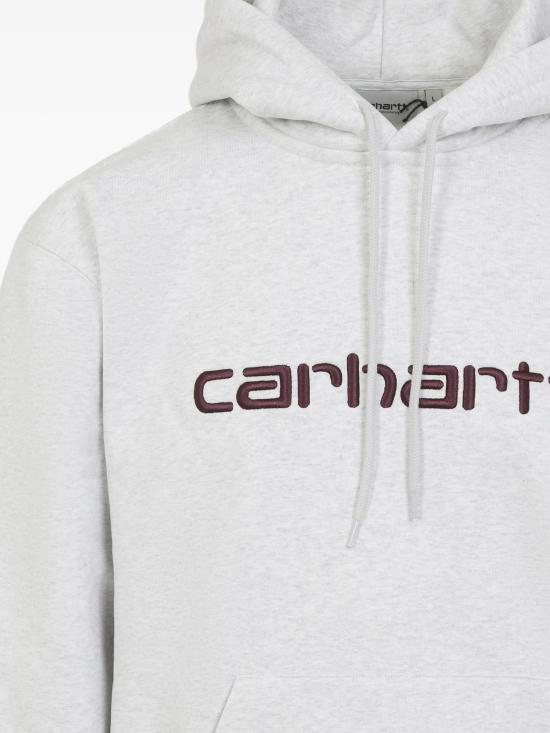 26SS 칼하트 WIP 로고 후드 티셔츠 I030547 3PNXX ASHETHPURP - CARHARTT WIP