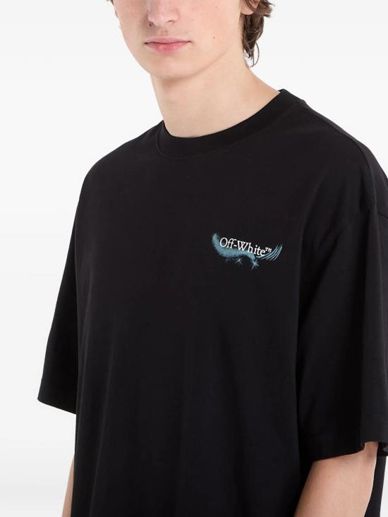 26SS 오프화이트 반팔 티셔츠 OMAA120S26JER00E 0001 BLACK - OFF WHITE