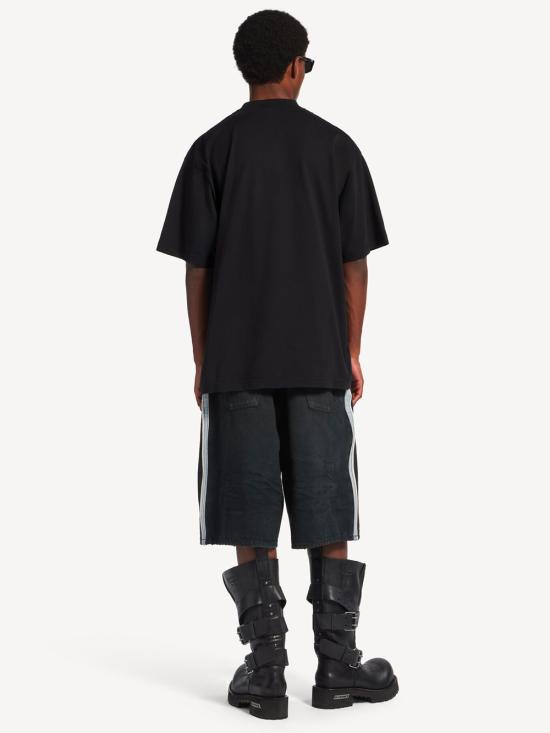 26SS 발렌시아가 반팔 티셔츠 850345TUVE7 1000 BLACK - BALENCIAGA