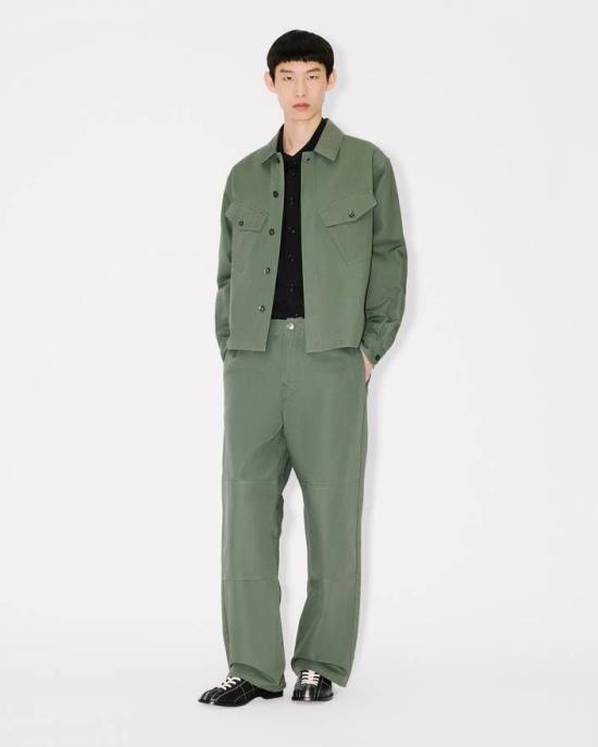 26SS 겐조 스트레이트 팬츠 FG55PA2079OT51 GREEN - KENZO