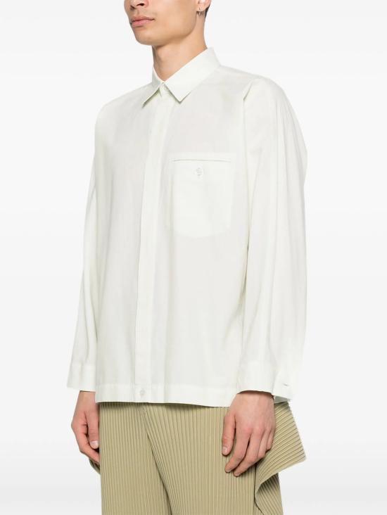26SS 옴므 플리세 이세이 미야케 긴팔 셔츠 HP66FJ30106WH GREEN - HOMME PLISSE' ISSEY MIYAKE