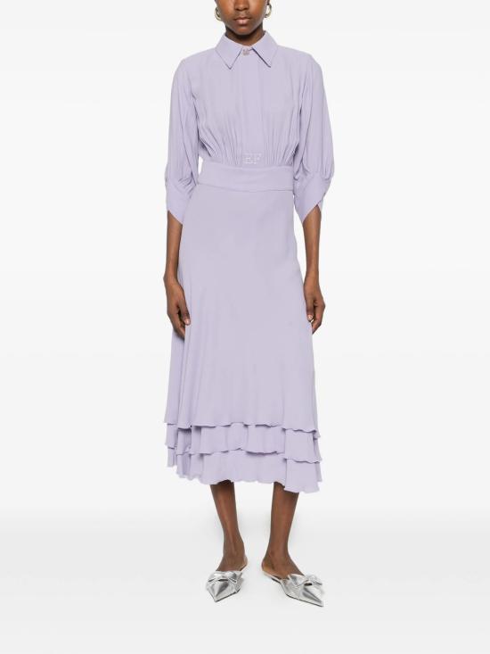 26SS 엘리자베타프랜치 미디 원피스 AB92361E2EV7LILLA PURPLE - ELISABETTA FRANCHI