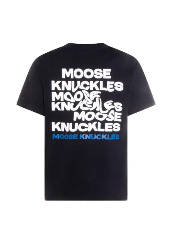 26SS 무스너클 비저너리 로고 티셔츠 M16MT731292 BLACK - MOOSE KNUCKLES