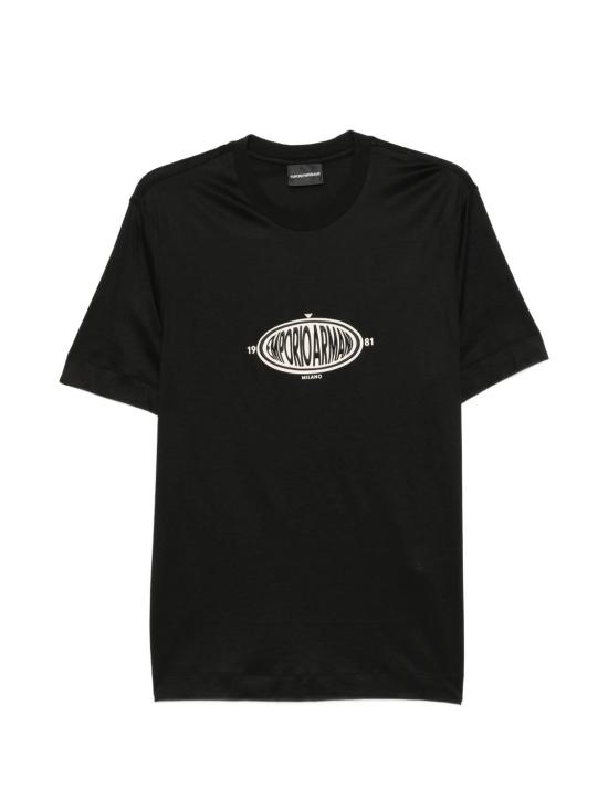 26SS 엠포리오 아르마니 반팔 티셔츠 EM004916AF13747UC001 BLACK