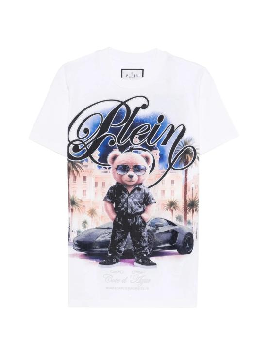 26SS 필립 플레인 반팔 티셔츠 SAFCMTK8835PJY002N01 WHITE