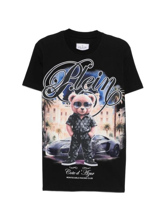 26SS 필립 플레인 반팔 티셔츠 SAFCMTK8835PJY002N02 BLACK