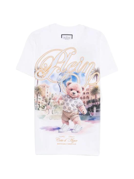 26SS 필립 플레인 반팔 티셔츠 SAFCMTK8837PJY002N01 WHITE