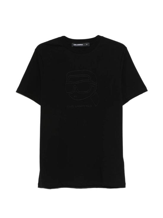 26SS 칼라거펠트 반팔 티셔츠 755052561224990 BLACK