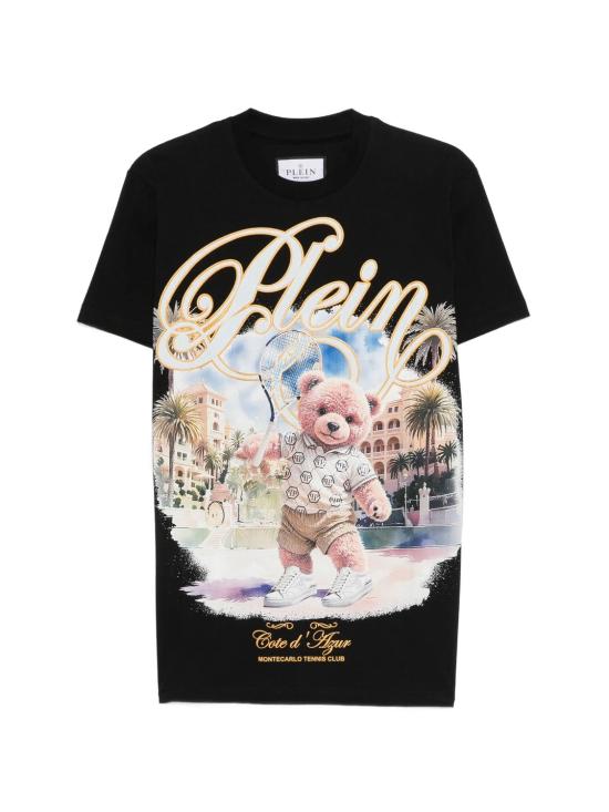 26SS 필립 플레인 반팔 티셔츠 SAFCMTK8837PJY002N02 BLACK