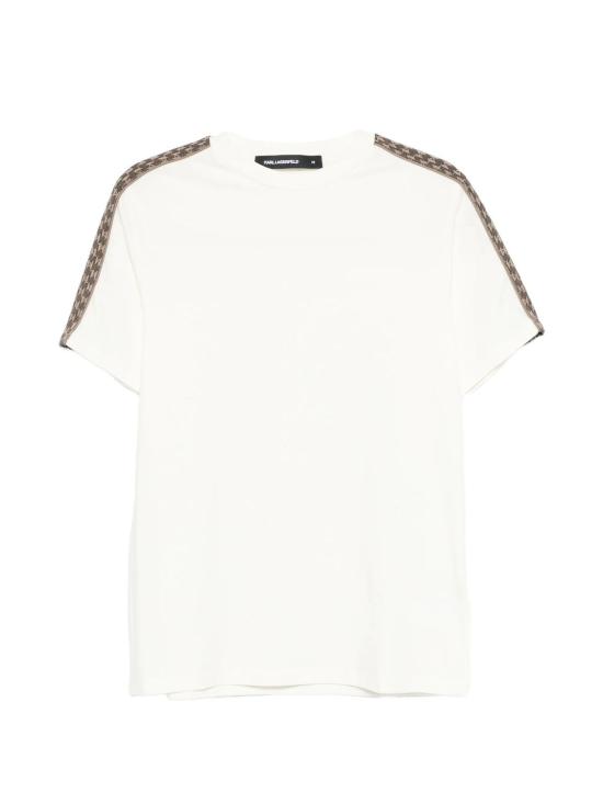26SS 칼라거펠트 반팔 티셔츠 75503656122180 BEIGE