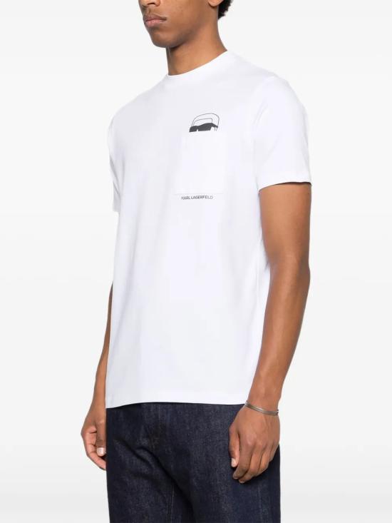 26SS 칼라거펠트 반팔 티셔츠 75504756122110 WHITE - KARL LAGERFELD